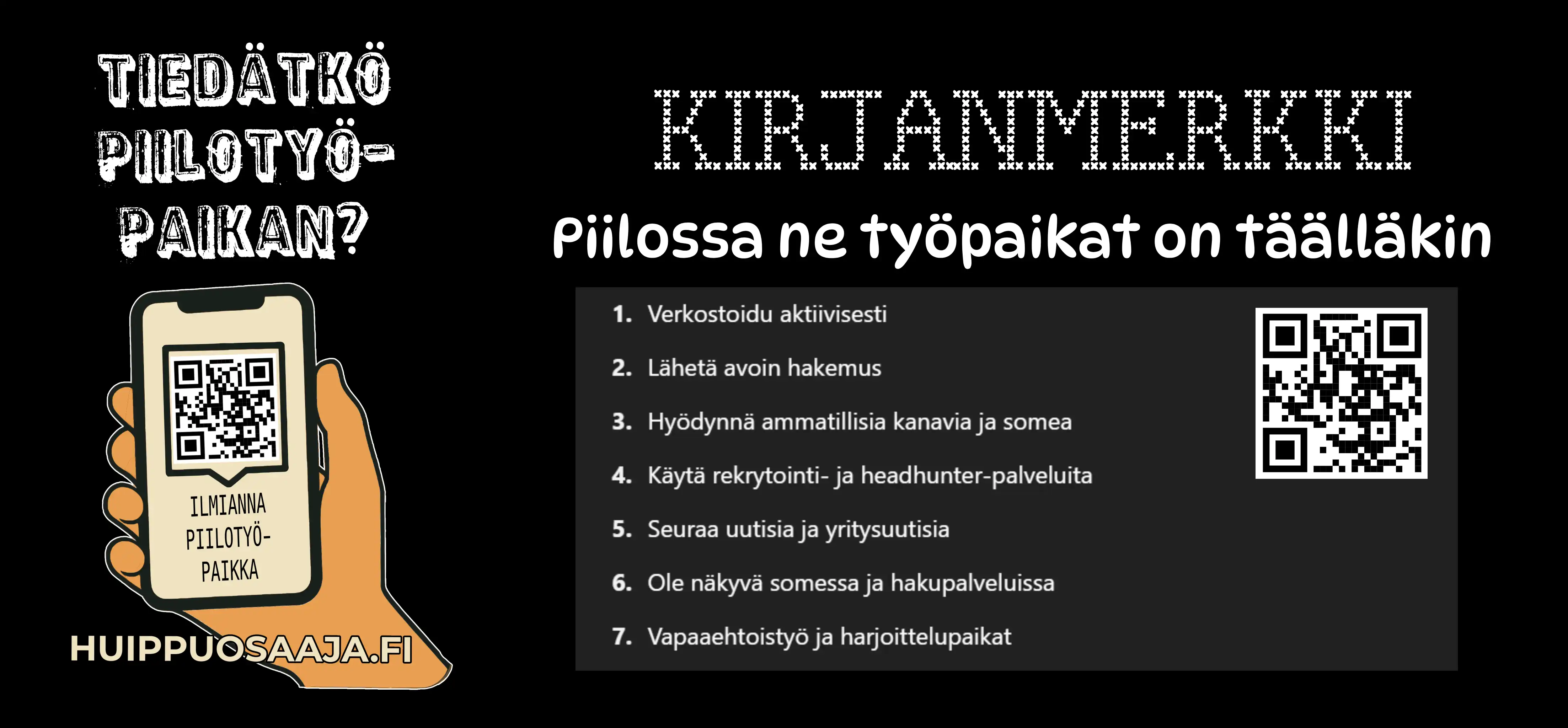 Tiedätkö piilotyöpaikan?